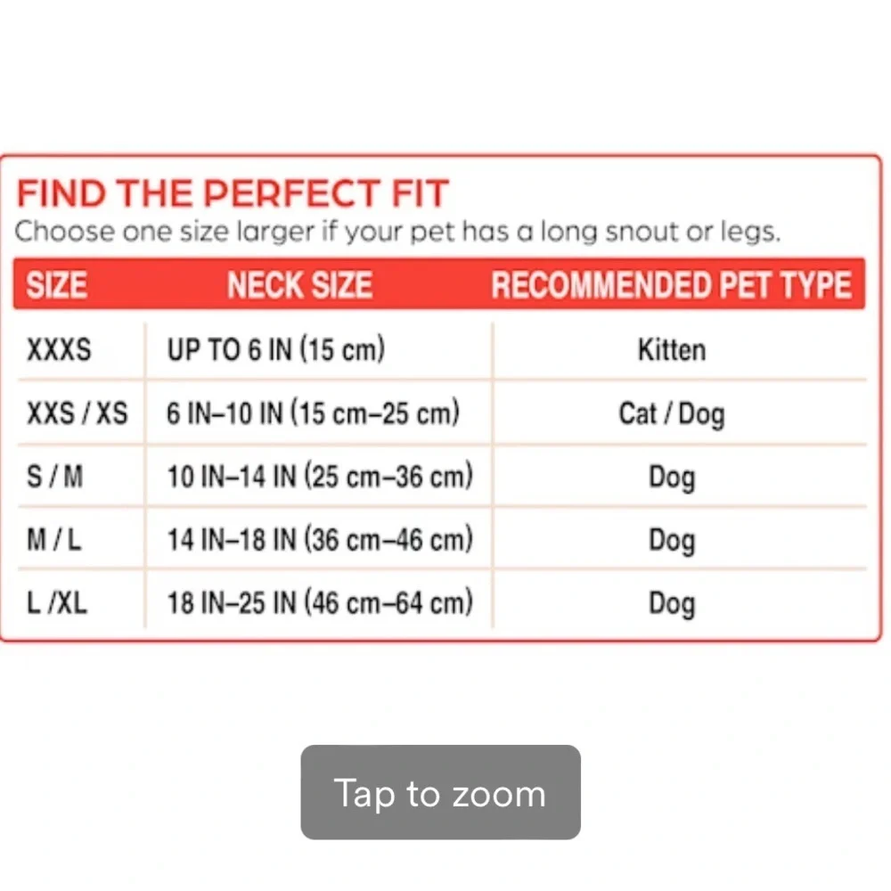 Well & Good Inflatable Recovery Kitten Collar x-small
